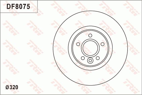 TRW DF8075S - Jarrulevy inparts.fi