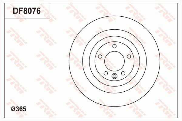 TRW DF8076S - Jarrulevy inparts.fi