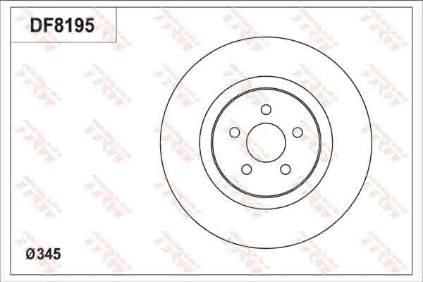 TRW DF8195S - Jarrulevy inparts.fi