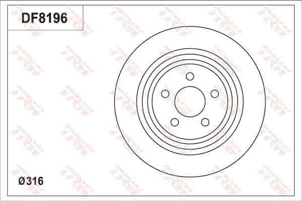 TRW DF8196S - Jarrulevy inparts.fi