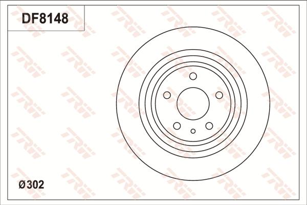 TRW DF8148S - Jarrulevy inparts.fi