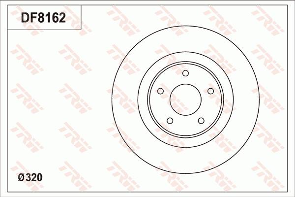 TRW DF8162 - Jarrulevy inparts.fi