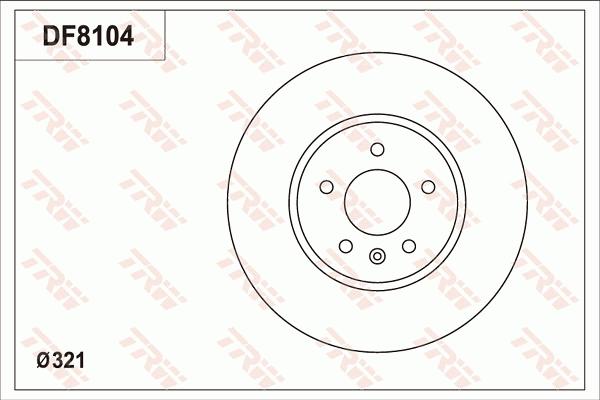 TRW DF8104 - Jarrulevy inparts.fi