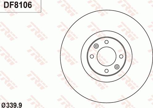 TRW DF8106 - Jarrulevy inparts.fi