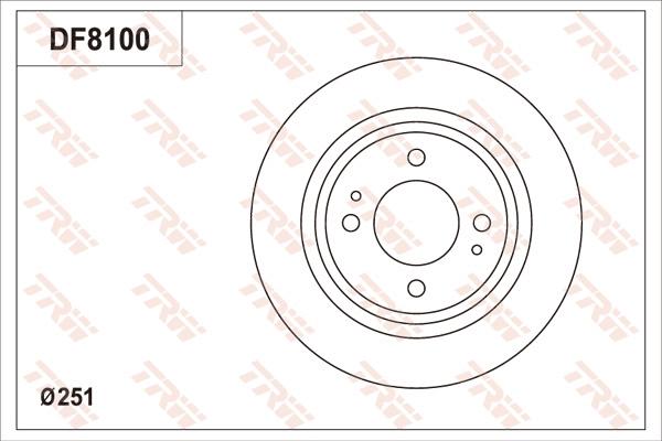 TRW DF8100 - Jarrulevy inparts.fi