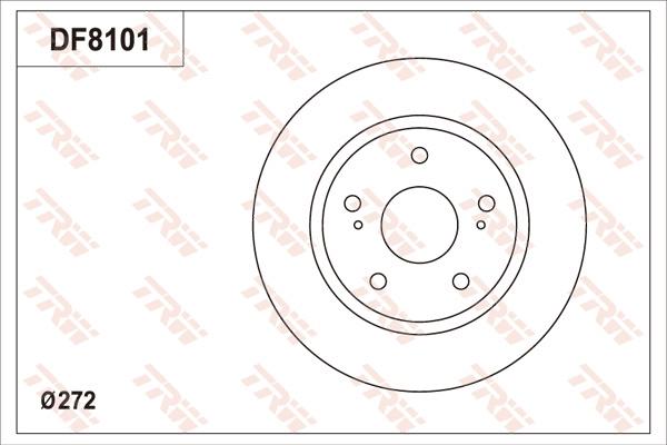 TRW DF8101 - Jarrulevy inparts.fi