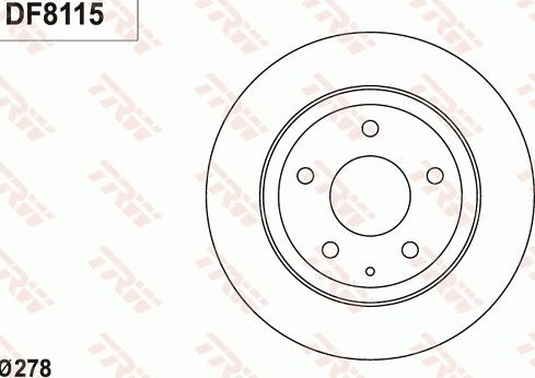 TRW DF8115 - Jarrulevy inparts.fi