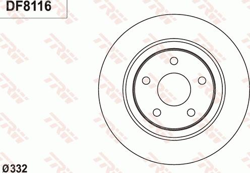 TRW DF8116 - Jarrulevy inparts.fi