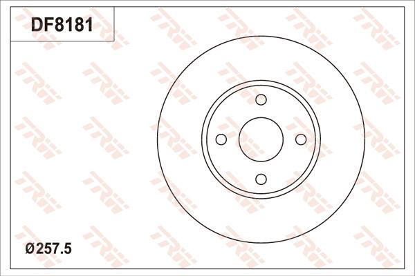 TRW DF8181 - Jarrulevy inparts.fi