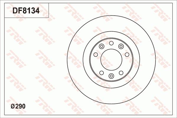 TRW DF8134 - Jarrulevy inparts.fi