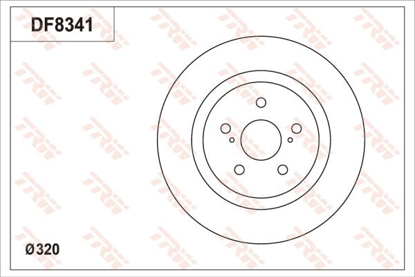 TRW DF8341S - Jarrulevy inparts.fi