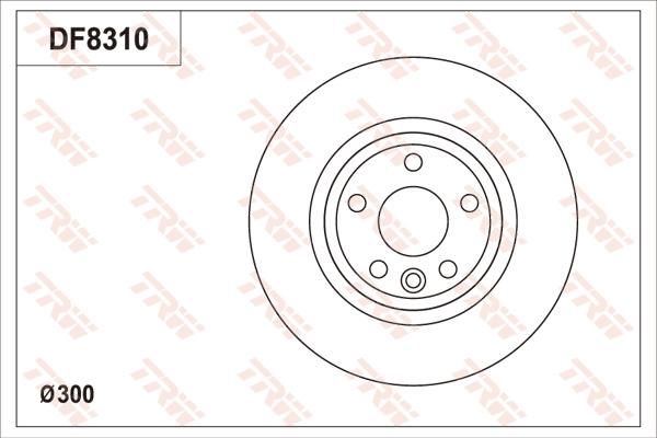 TRW DF8310S - Jarrulevy inparts.fi