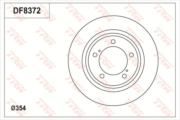 TRW DF8372S - Jarrulevy inparts.fi