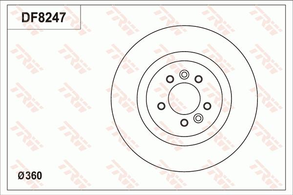 TRW DF8247S - Jarrulevy inparts.fi