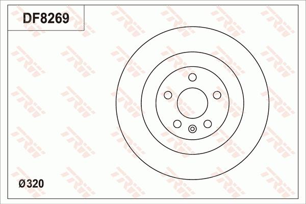 TRW DF8269S - Jarrulevy inparts.fi