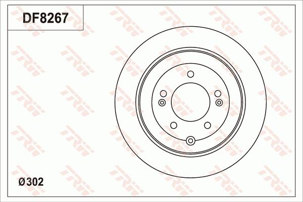 TRW DF8267 - Jarrulevy inparts.fi