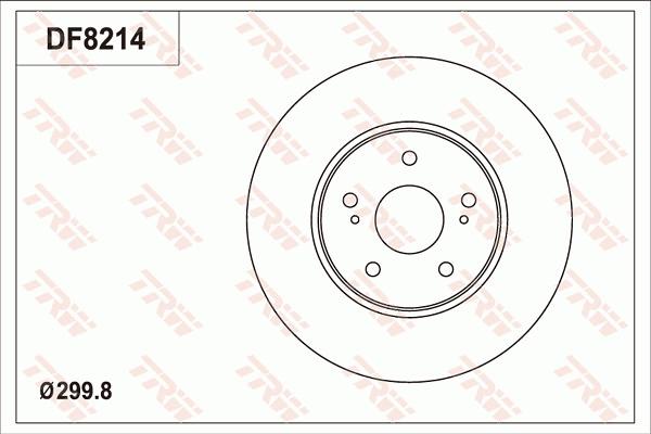 TRW DF8214 - Jarrulevy inparts.fi