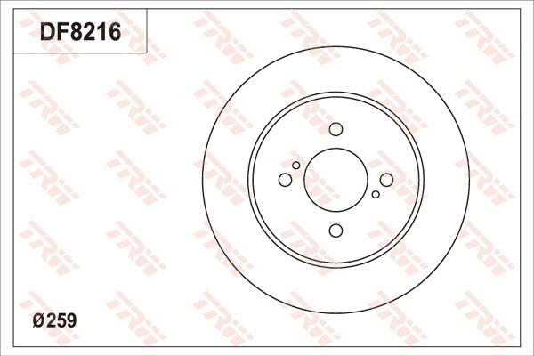 TRW DF8216 - Jarrulevy inparts.fi