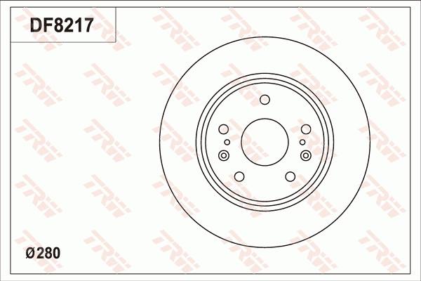 TRW DF8217 - Jarrulevy inparts.fi