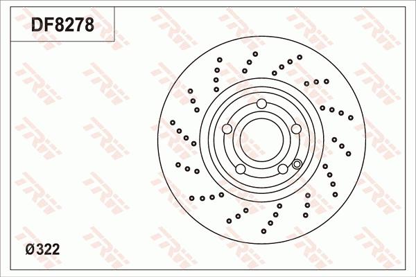 TRW DF8278S - Jarrulevy inparts.fi