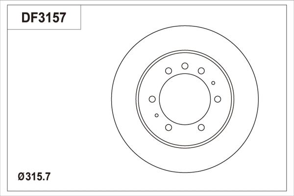 TRW DF3157 - Jarrulevy inparts.fi