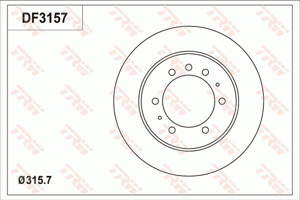 TRW DF3157 - Jarrulevy inparts.fi