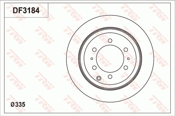 TRW DF3184 - Jarrulevy inparts.fi