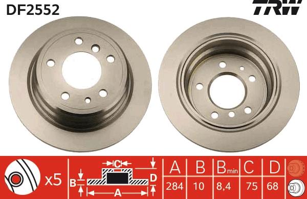 TRW DF2552 - Jarrulevy inparts.fi