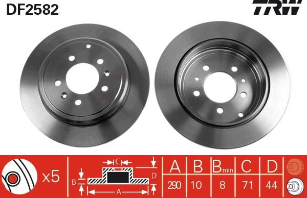 TRW DF2582 - Jarrulevy inparts.fi