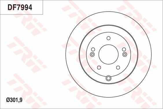 TRW DF7994 - Jarrulevy inparts.fi