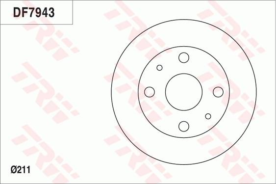 TRW DF7943 - Jarrulevy inparts.fi