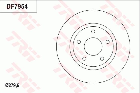 TRW DF7954 - Jarrulevy inparts.fi