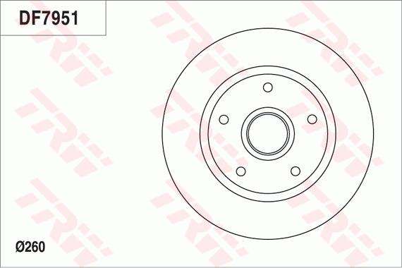 TRW DF7951 - Jarrulevy inparts.fi