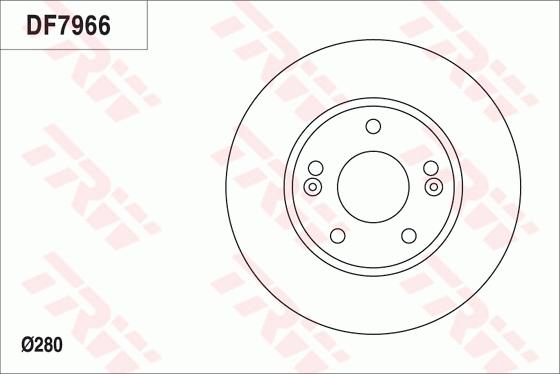 TRW DF7966 - Jarrulevy inparts.fi