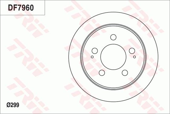 TRW DF7960 - Jarrulevy inparts.fi