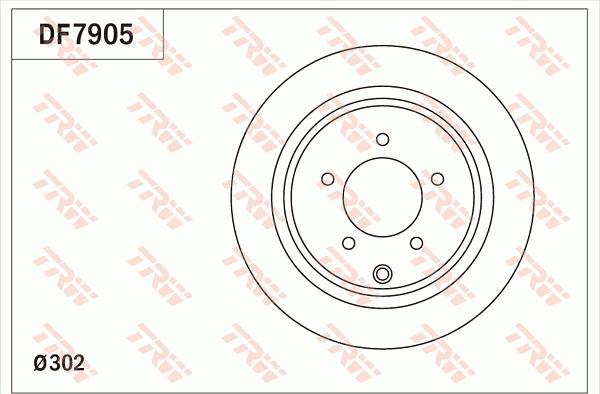 TRW DF7905 - Jarrulevy inparts.fi