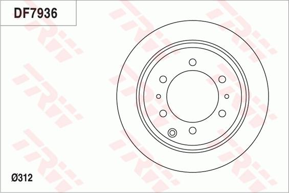 TRW DF7936 - Jarrulevy inparts.fi