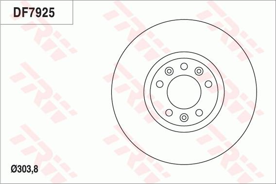 TRW DF7925 - Jarrulevy inparts.fi