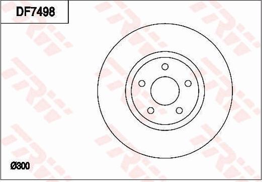 TRW DF7498 - Jarrulevy inparts.fi