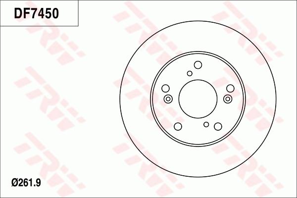 TRW DF7450 - Jarrulevy inparts.fi