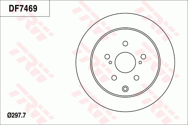 TRW DF7469 - Jarrulevy inparts.fi