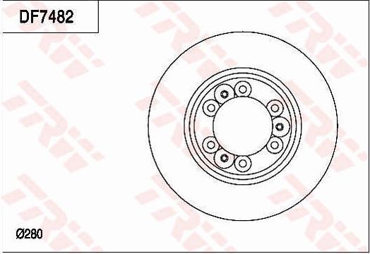 TRW DF7482 - Jarrulevy inparts.fi