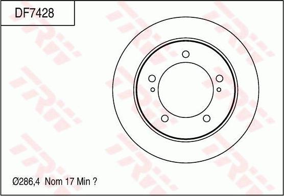 TRW DF7428 - Jarrulevy inparts.fi