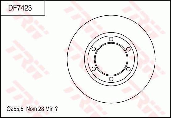 TRW DF7423 - Jarrulevy inparts.fi