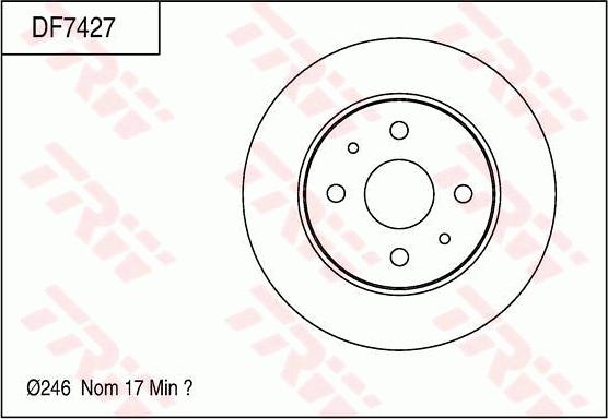 TRW DF7427 - Jarrulevy inparts.fi