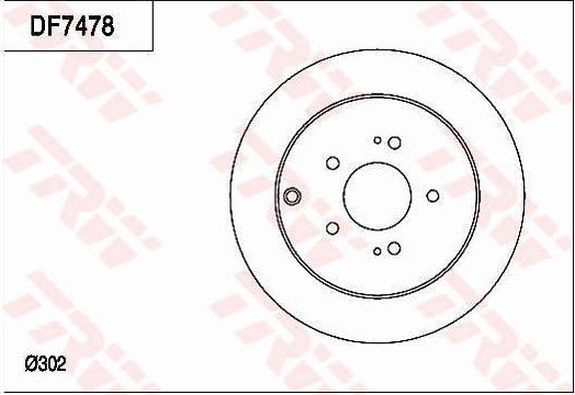 TRW DF7478 - Jarrulevy inparts.fi