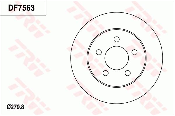 TRW DF7563 - Jarrulevy inparts.fi