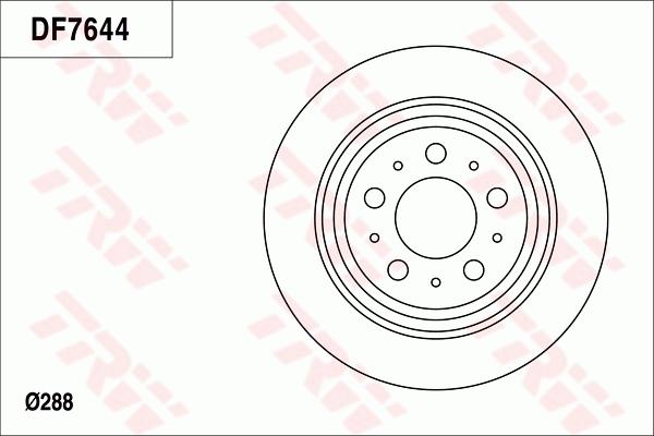 TRW DF7644 - Jarrulevy inparts.fi