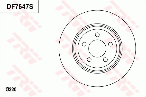 TRW DF7647 - Jarrulevy inparts.fi