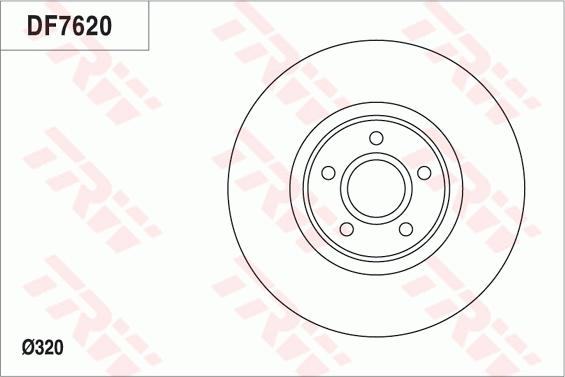 TRW DF7620 - Jarrulevy inparts.fi